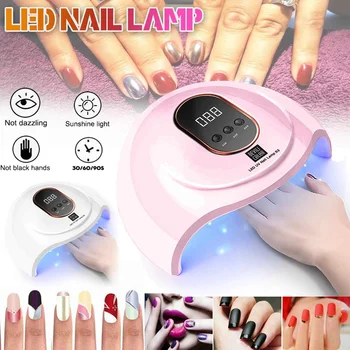 

45W LED Lamp Nail Dryer 18 LEDs UV Lamp For All Types Drying Gel Polish 30/60/99s Timer Auto LCD Sensor Art Manicure Tools