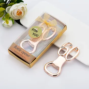 

20pcs 60th Birthday Party Favors Rose Gold 60 Beer Bottle Opener Gift Box Packaging 60th Anniversary Wedding Decoration