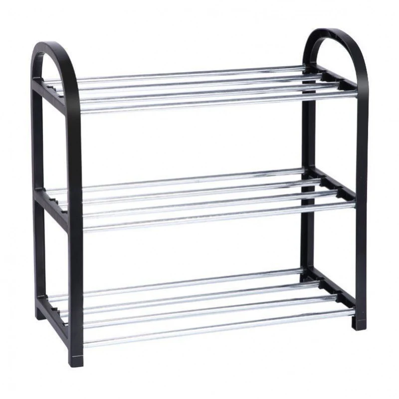 Rack de sapato de alumínio metal em pé sapato rack diy sapatos prateleira armazenamento casa organizador acessórios sapato rack