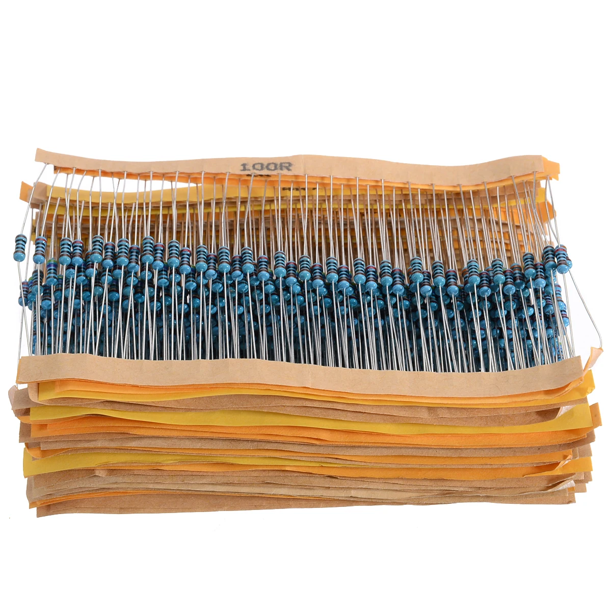 

600pcs/set High Precision 1/4W Metal Resistor 30 Values Metal Resistors Resistance Assortment Kit 1% Accuracy