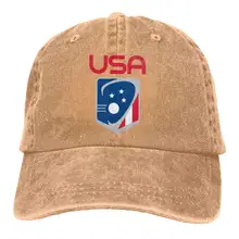 Мужская и женская Регулируемая джинсовая тканевая Кепка-бейсболка USA 6 Dad Hat