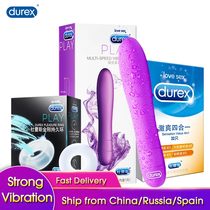 Вибратор Durex многоскоростной силиконовый для стимуляции клитора точки G