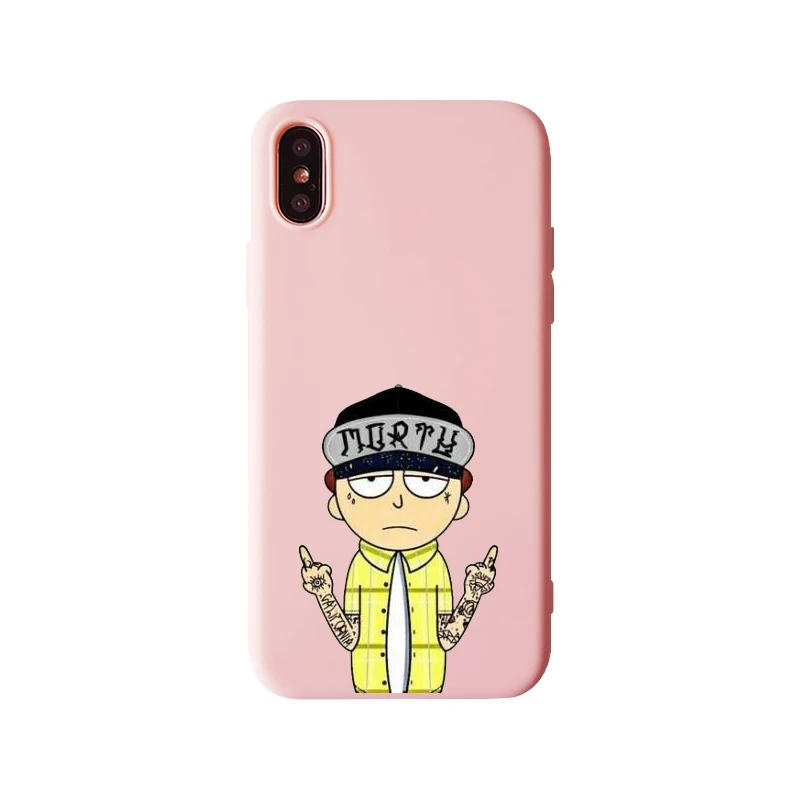Рик и Морти телефона модная мягкая термополиуретановая крышка-чехол для iPhone 11 11Pto XS MAX XR 8, 8 Plus, 7, 7 Plus, 6, 6 S, Plus, 5S мягкого силикона с откидной крышкой - Цвет: TPU