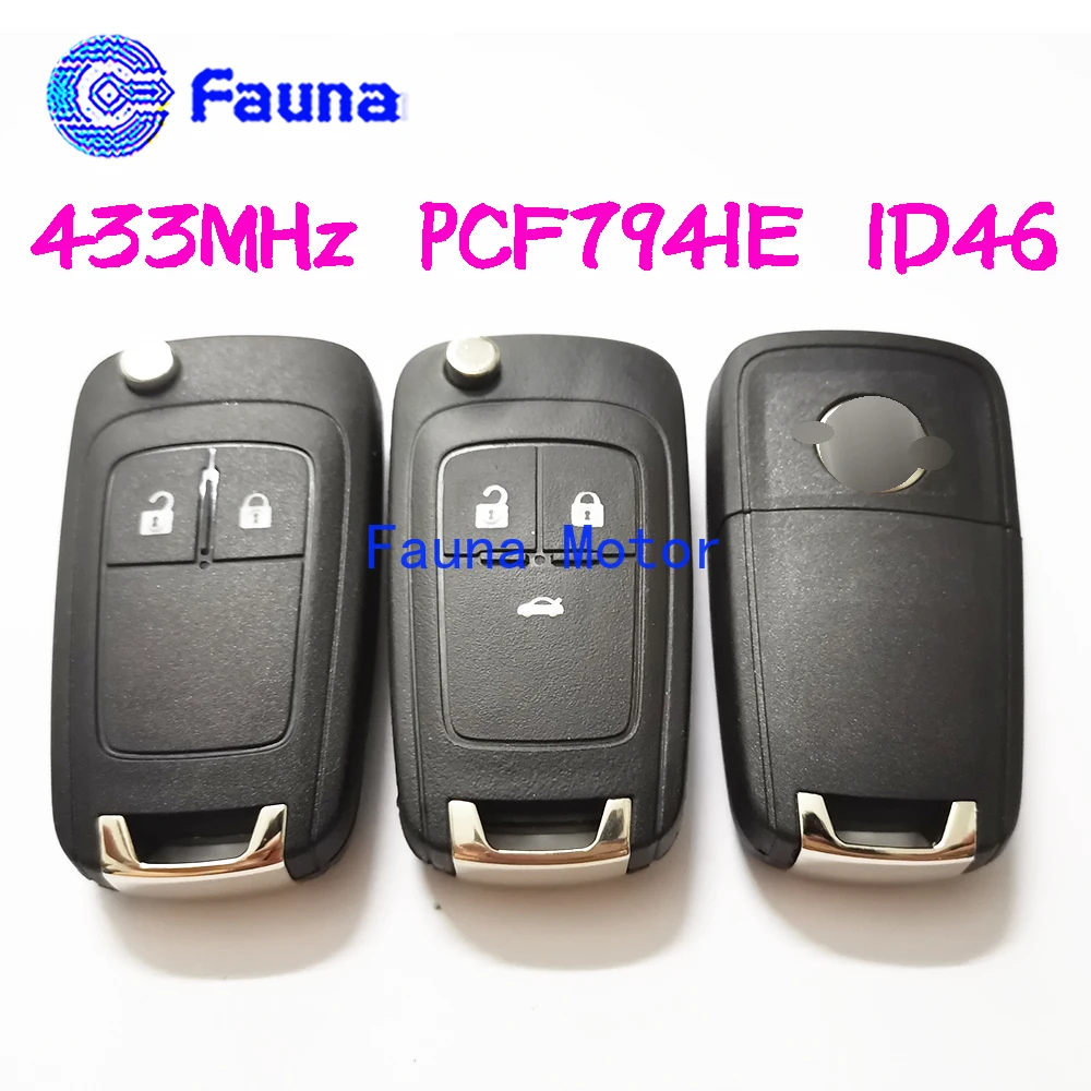 Original 2 Button 3button 433mhz Remote Control Key For Opel Astra H ...