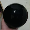 50-200mm Natural Black Obsidian Sphere Large Crystal Ball Healing Stone+Pedestal 3