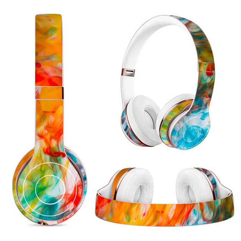 Ultra thin Protective Wrap Cover Sticker Vinyl Decal Headphone Skin for Beats Solo 2 3 Wireless Headphone