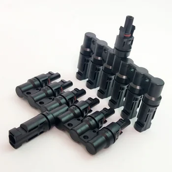

10 Pairs 6T Connector male and female, 6 Branch Solar Panel Connector 6T Branch parallel connect 6 branch Solar