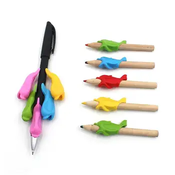 

19pcs Kids Pen Grip Crossover Pen Gripper Writing Aid for Kids Children Homework Drawing (Random Color, 5pcs Double Finger Pe