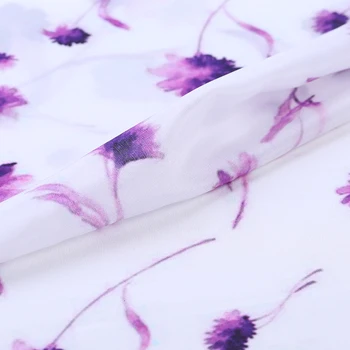 

Silk fabric wide 114cm 14MM 100% natural silk Crepe De Chine Cloth Telas Tissu Dress shirt skirt Material Purple Real Material
