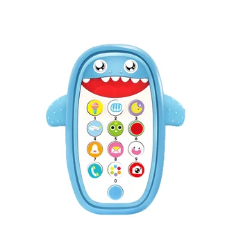 

Baby Multi-function Simulation Mobile Toy English Phone Shark Music Mobile Cartoon Educational Toy For Kid