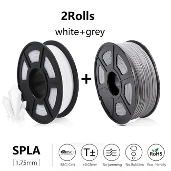 

Sunlu SPLA Filament 1.75MM Filament Dimensional Accuracy +/-0.02mm 1KG 330m 2.2LBS 3D Printing Material for 3D Printer