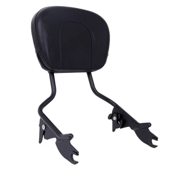 

Motorcycle Backrest for Harley Touring Models 2009-2018 Sissy Bar Upright Passenger Backrest with Mat Black