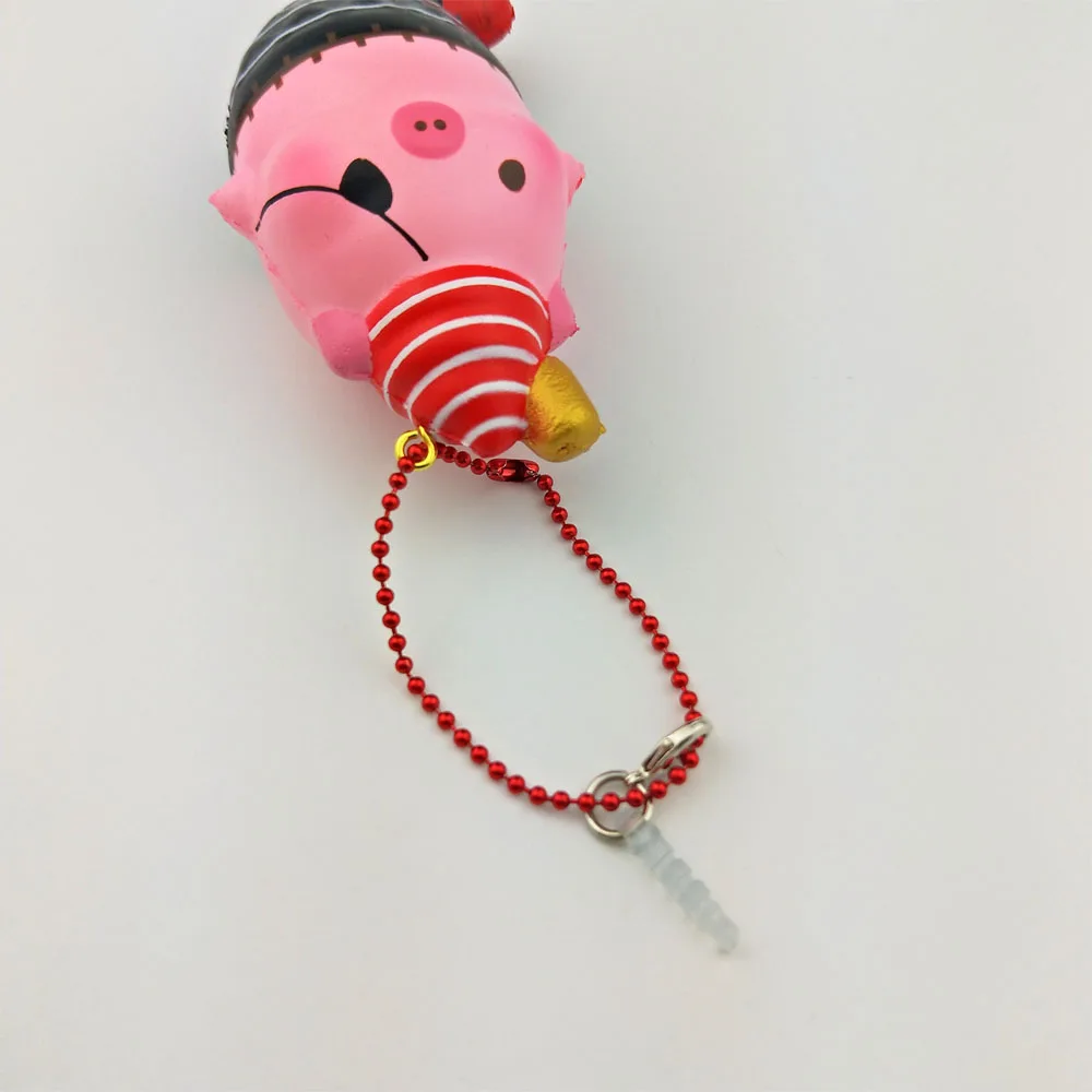 Мягкая Мини-Пиратская свинка обладает ароматом, может медленно сдавливать, декомпрессионные игрушки, детские игрушки, подвески для мобильных телефонов