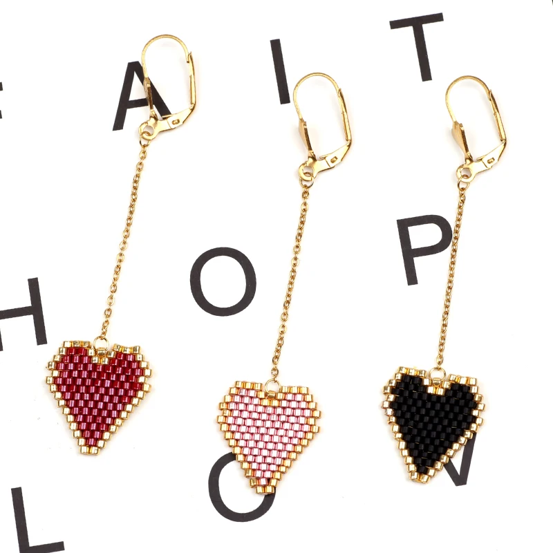 

FAIRYWOO Heart Dark Elegant Earring