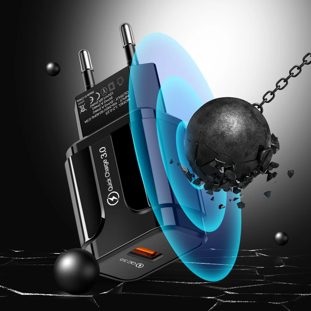 OLAF быстрое зарядное устройство QC 3 0 USB США ЕС Универсальный мобильный телефон