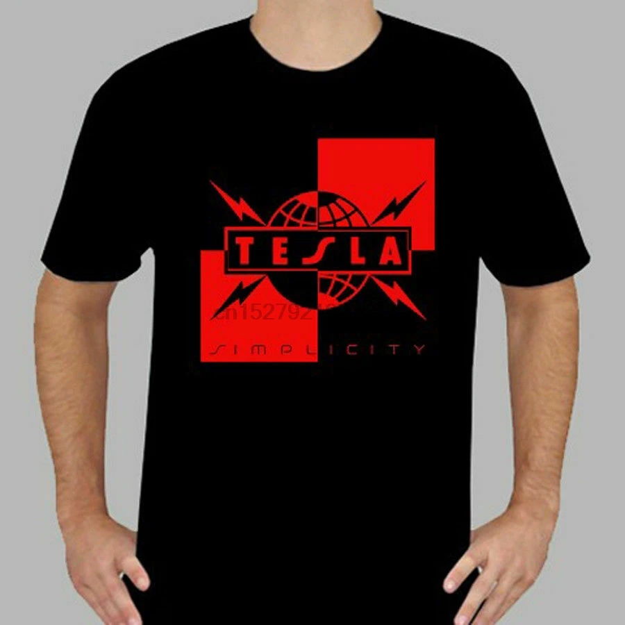 Новинка TESLA Simplicity Rock Band Legend Мужская футболка Размер S-2XL | одежда