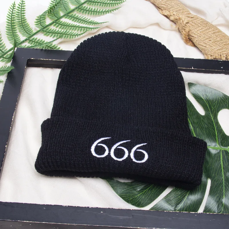 YELITE,, популярная шерстяная шапка, женская зимняя, Студенческая, Корейская, теплая, вязанная шапка, 666, с цифровым рисунком, наушники для мужчин, Корейская версия, хип-хоп