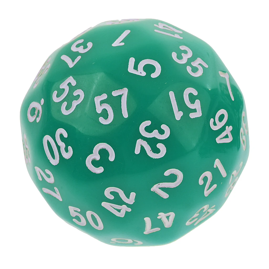 Pack of 10 Dice Set-D4, D6, D8, D10, D12, D20, D24, D30, D60 Acrylic Dice Multicolor Board Game Dice Party Gambling Dices