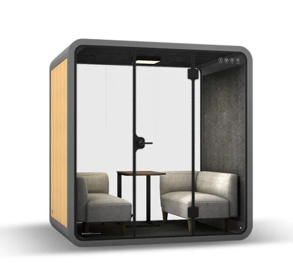 

Sound Proof Office Cubicles Phone Booth / Prefabricated WFH Tiny Office Pod / Creative Room Divider/ Air Flow Ventilation