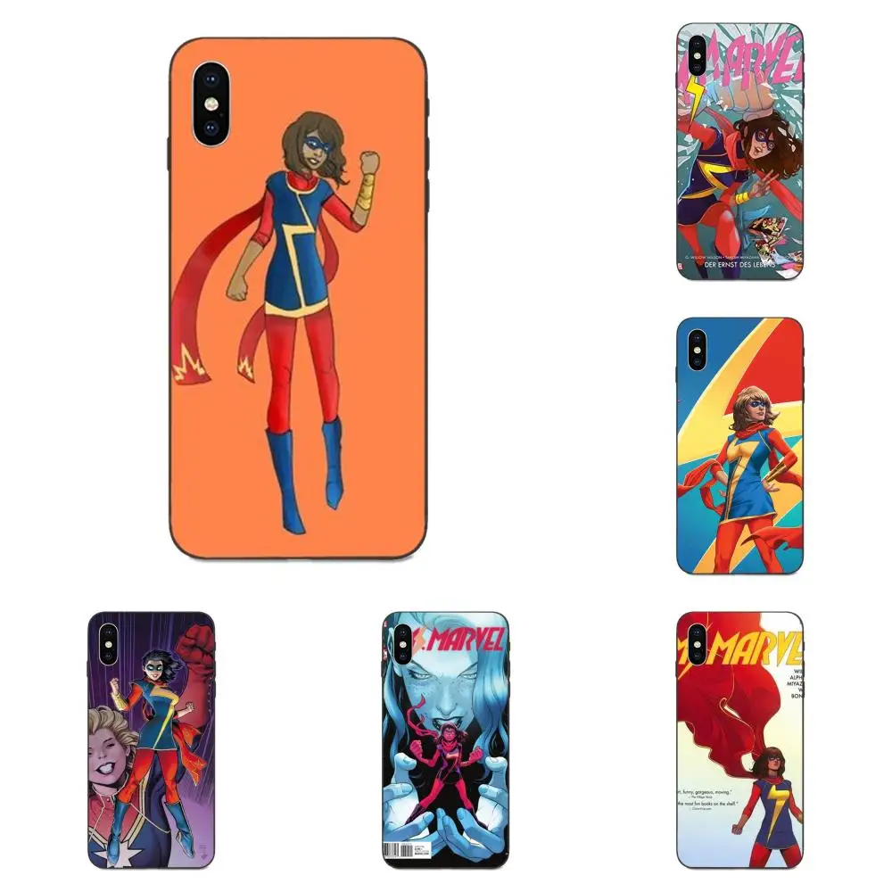 ТПУ милый чехол комиксов MS с героями Марвел камала Хан для Galaxy A3 A5 A6 A6s A7 A8 A9 A10 A20E A30