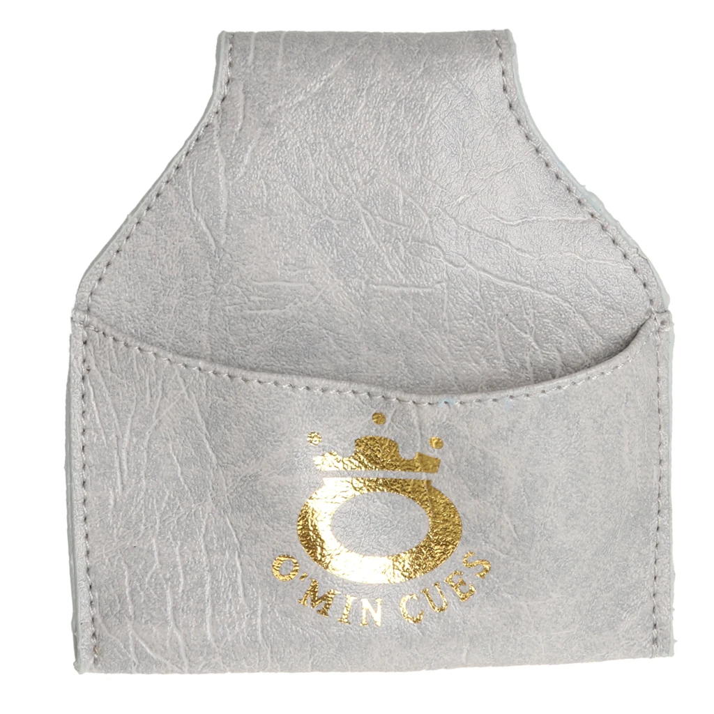 Billiard Snooker Pool Cue PU Leather Chalk Holder Pouch Bag ClipSnooker & Billiard Accessories