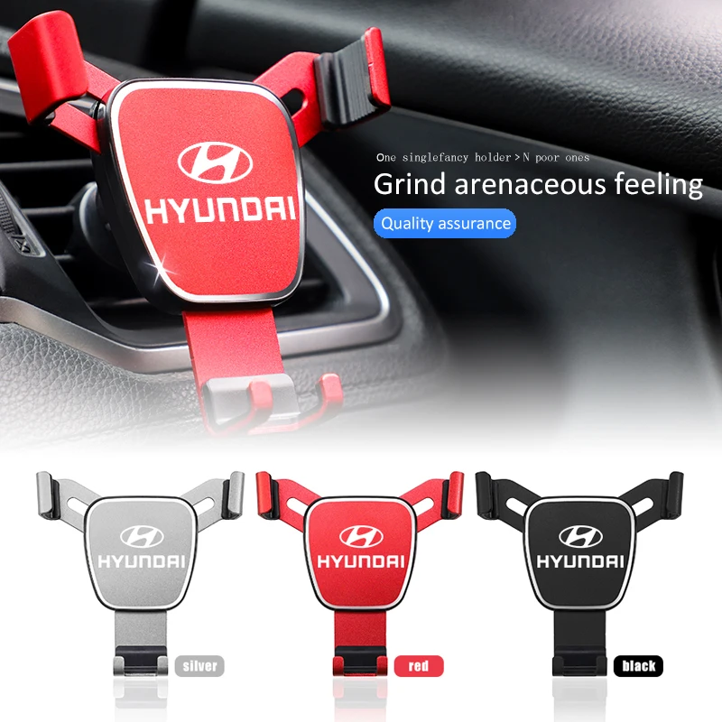 Car Mobile Phone Holder Matte Shockproof 360°Rotatable For Hyundai Accent Azera Elantra I10 I20 I30 IX20 IX25 Genesis Kona Getz |