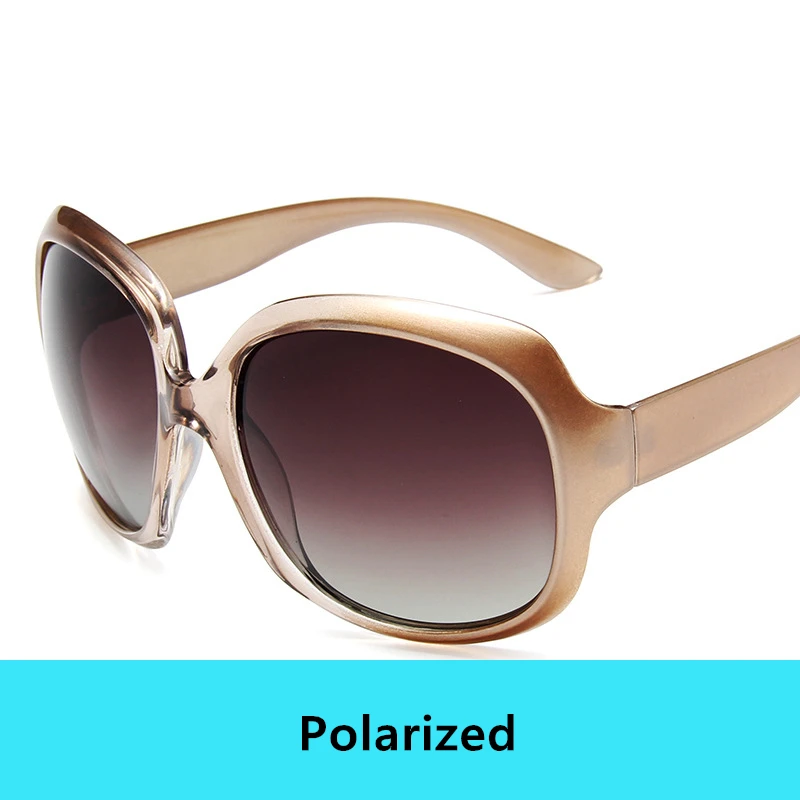 Роскошные поляризованные солнцезащитные очки для женщин, винтажные брендовые дизайнерские высококачественные Овальные Солнцезащитные очки для женщин, модные женские солнцезащитные очки для вождения - Цвет линз: Polarized Yellow