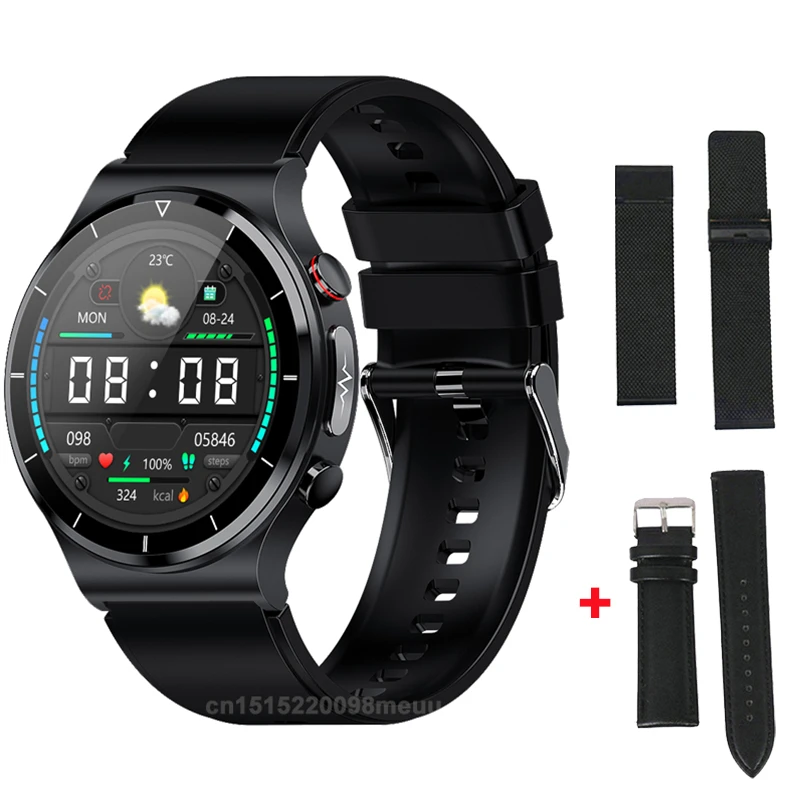 E88 Smart Watch Men Watch 1.32 inch Screen EGG Collector IP68 Waterproof BodyTemperature Wireless charger Watches PK E80 E86 
