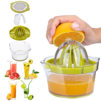 

4 In1 Manual Juicer Lemon Squeezer Multifunctional Egg Yolk Tainless Kitchen Tool Portable Juicer Machine Plastic Lemon Squeezer