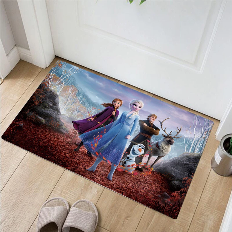 Нескользящий коврик для дверей Disney Frozen Anna Elsa детский мальчиков и девочек