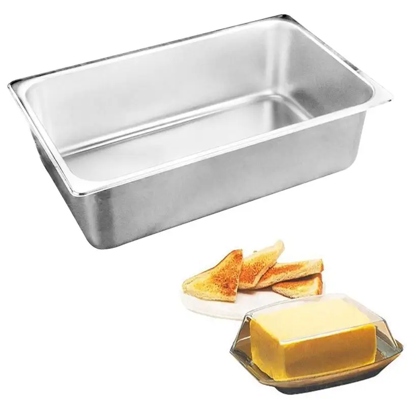 Держатель для масла из нержавеющей стали утолщенный квадратный пищевой контейнер для мяса овощей