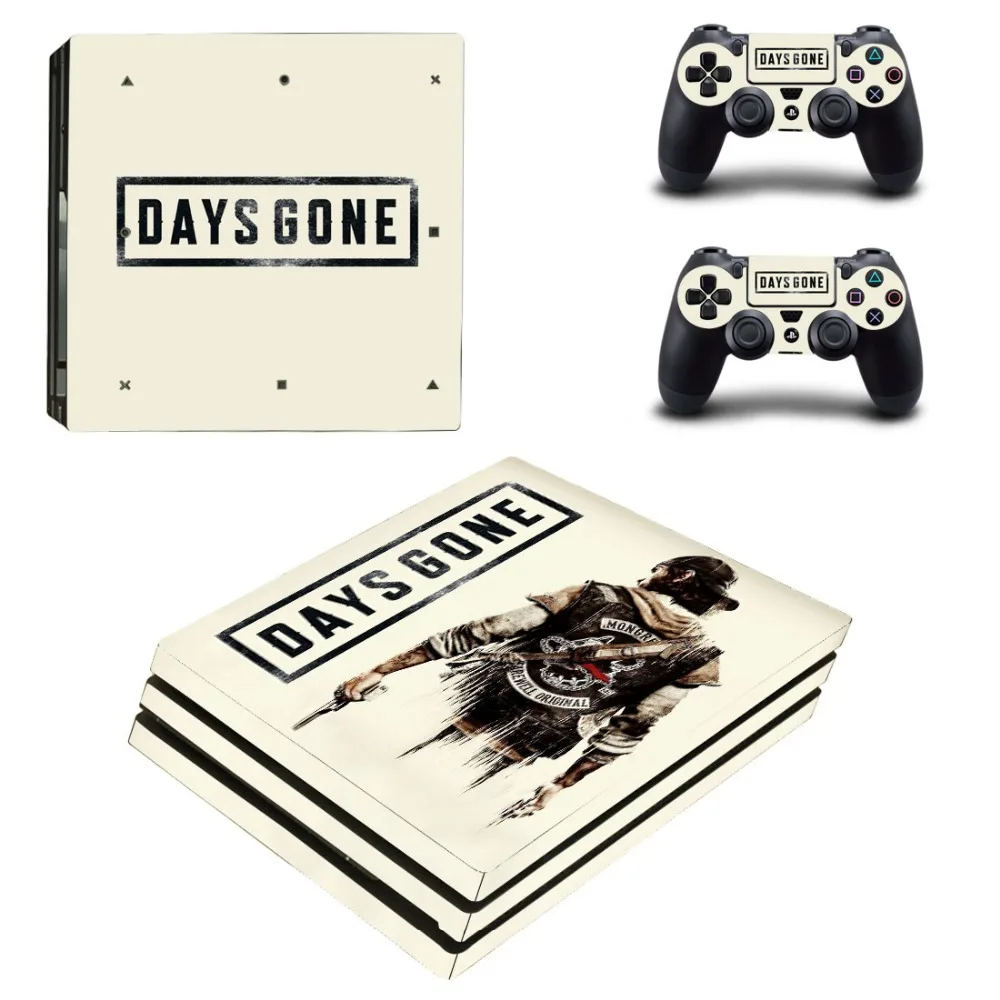 Игра Days Gone PS4 Pro наклейка Play station 4 кожа наклейки для playstation 4 PS4 Pro консоль и контроллер Скины Виниловые - Цвет: Оранжевый