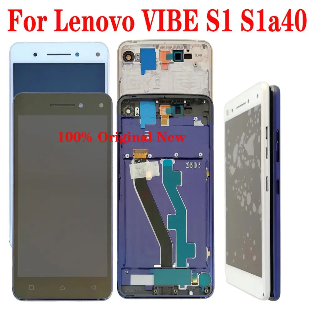 

Shyueda 100% Original New with frame For Lenovo VIBE S1 S1a40 5.0 inch 1080 x 1920 pixels IPS LCD Display Touch Screen Digitizer