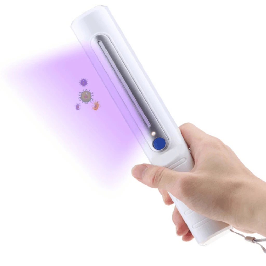 Handheld UV Germicidal Lamp UV-C Ultraviolet Light Tube Portable 3W for Travel Hotel Bedroom