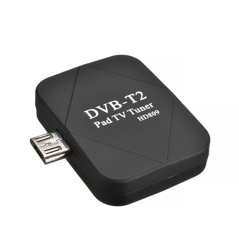 DVB T2 T HD цифровой ТВ тюнер приемник для Android мобильный телефон TV Dongle с двумя