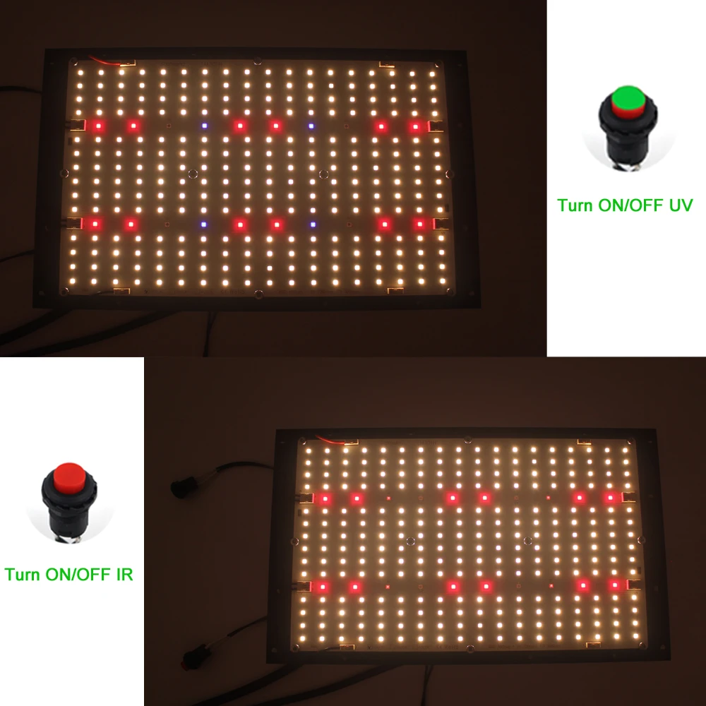2021 Latest Full Spectrum Plant Light Led Grow Lights Samsung LM301H QB Tech V4 Boards Switch for UV IR for Indoor Plant