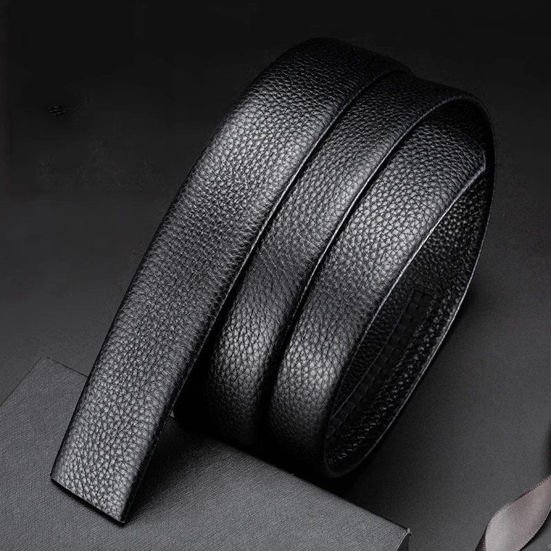 

Belt belt body 100% first layer cowhide men's belt leather headless automatic buckle belt men's belt wholesale