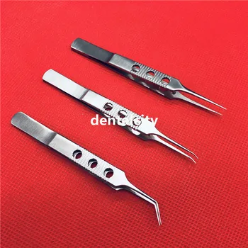

1pcs 11CM Micros Stainless steel Dovetailed Tweezers Platforms Ophthalmic Micros Forceps