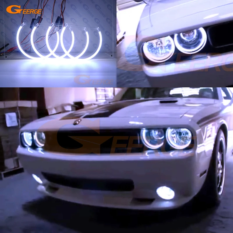 Для Dodge Challenger 2008 2009 2010 2011 2012 2013 2014 Отличный ультра яркий COB комплект светодиодов