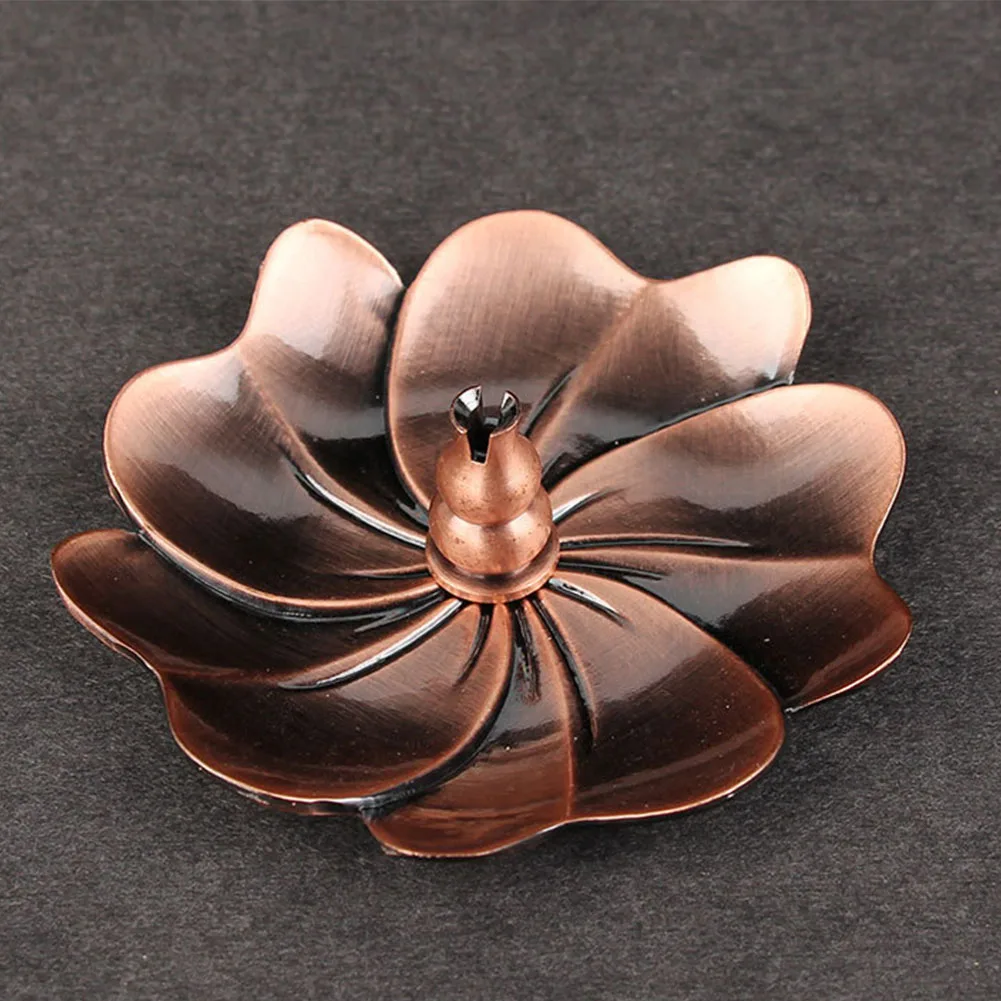 Living Room Stick Burner Flower Shape Ash Catcher Plate Stand Incense