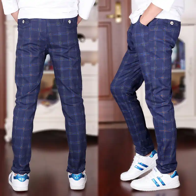 Boys plaid trousers Clearance