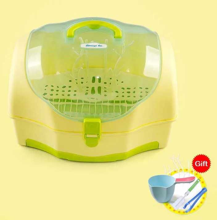 Yellow Детские бутылки из-под молока, для сушки одежды 3 цвета Портативный фрукты для очистки канализационных труб сушильный шкаф для хранения полка для сосок держатель для детской бутылочки для ребенка - Цвет: Yellow