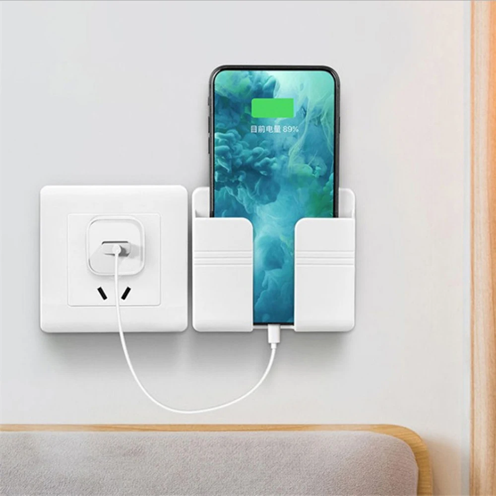 Universal Smartphone Wall Holder Charging Box Bracket Stand Holder