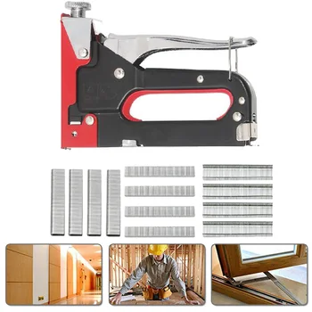 

3 IN 1 Heavy Duty Manual Staple Gun For DIY Home Decoration Furniture Stapler Manual Nail Gun With 600 Staples Nailer