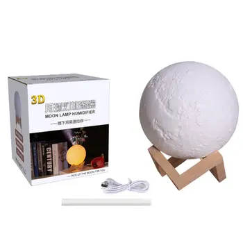 

Air Humidifier 3D Moon Lamp light Diffuser Aroma Essential Oil USB Ultrasonic Humidificador Night Cool Mist Purifier