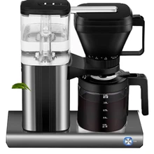 DL-KF1068 кофемашина для дома черная Маленькая полностью полуавтоматическая капельная американская кофейная горшка 10 чашка емкость 1450 Вт кофемашина