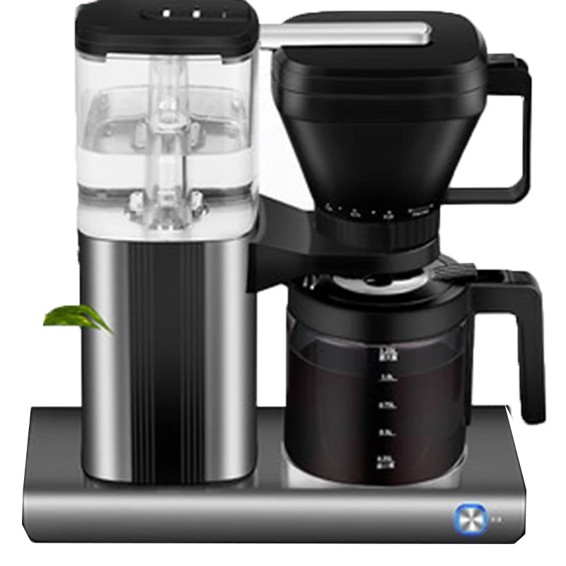 

DL-KF1068 Coffee Machine Home Black Small Full semi-automatic Drip American Coffee Pot 10 Cup Capacity 1450W Coffee Machine