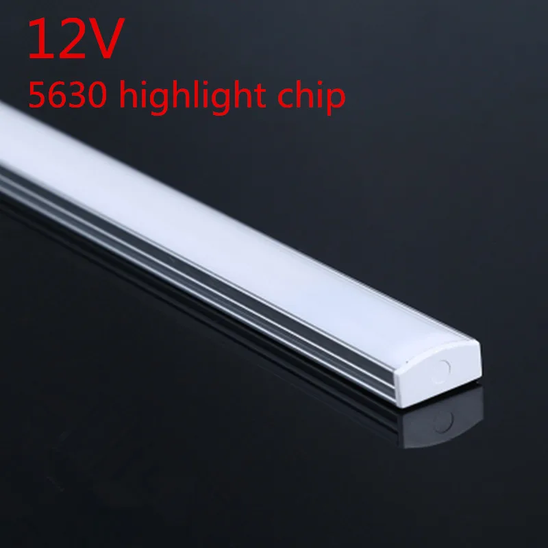 10-20 наборов 72LED/m 12V Жесткий свет бар подчеркивает 5630 чип канал из алюминиевого профиля крышка ПК DHL