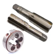 Jeu de tarauds et filières, filetage métrique HSS M18 x 1.5mm, pour extracteur de vis, outils de réparation manuels, accessoires