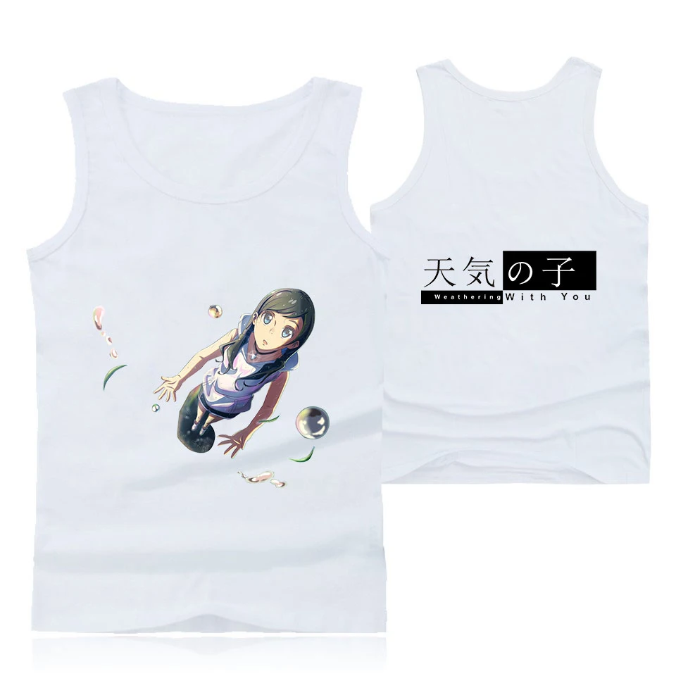 Son of the weather Anime print Tank Top Camisole Sleeveless Vest Shirt Son of the weather Anime print Tank Top Camisole Sleeveless Vest Shirt
